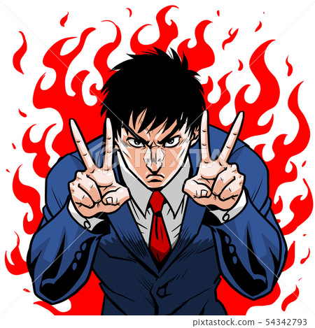 Businessman hand sign 54342793