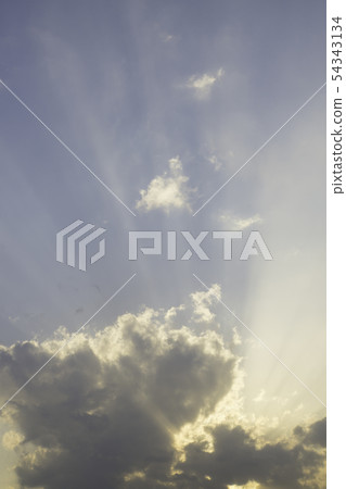 藍天天空雲彩光背景背景材料 54343134