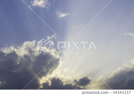 藍天天空雲彩光背景背景材料 54343137