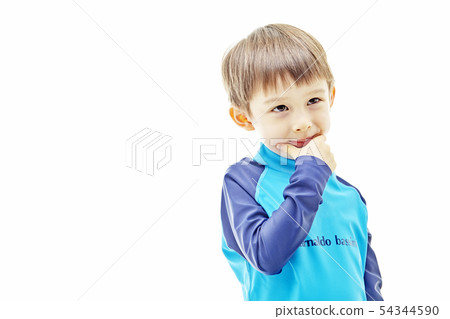 嬰兒，兒童，孩子，游泳衣，度假，放鬆，度假，暑假 54344590