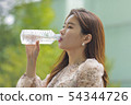Young woman Korean water 54344726