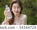Young woman Korean water 54344728