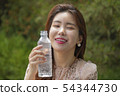 Young woman Korean water 54344730