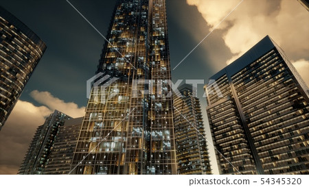 Skyscrapers or Modern Buildings in the City Skyscrapers or Modern Buildings in the City 54345320