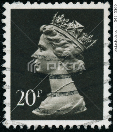 Vintage stamp printed in Great Britain 1989 shows 54345560
