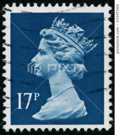 Vintage stamp printed in Great Britain 1991 shows 54345569
