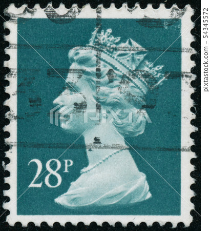 Vintage stamp printed in Great Britain 1991 shows 54345572