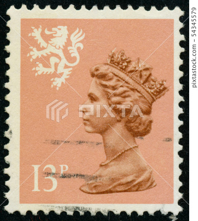 Vintage stamp printed in Great Britain 1984 shows Vintage stamp printed in Great Britain 1984 shows 54345579