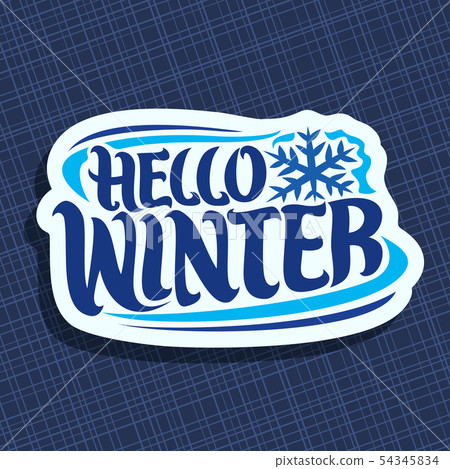 Vector logo for Winter 54345834