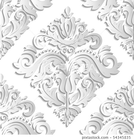 Floral Fine Seamless Vector Pattern 54345835