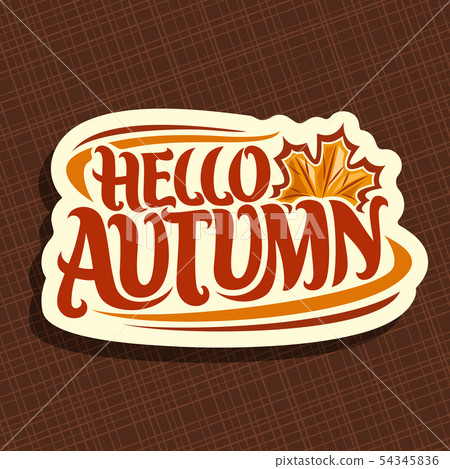 Vector logo for Autumn 54345836