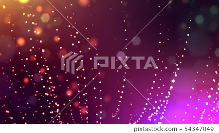 Glow particles are in air as science fiction of microcosm or macro world or sci-fi. 3d rendering of Glow particles are in air as science fiction of microcosm or macro world or sci-fi. 3d rendering of 54347049