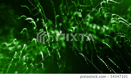 Glow particles are in air as science fiction of microcosm or macro world or sci-fi. 3d rendering of Glow particles are in air as science fiction of microcosm or macro world or sci-fi. 3d rendering of 54347101
