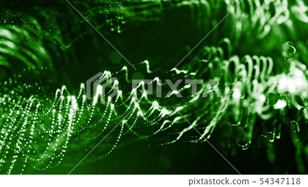 Glow particles are in air as science fiction of microcosm or macro world or sci-fi. 3d rendering of Glow particles are in air as science fiction of microcosm or macro world or sci-fi. 3d rendering of 54347118