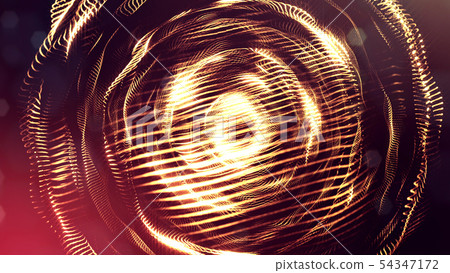 Glow particles are in air as science fiction of microcosm or macro world or sci-fi. 3d rendering of Glow particles are in air as science fiction of microcosm or macro world or sci-fi. 3d rendering of 54347172