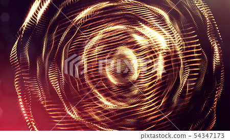 Glow particles are in air as science fiction of microcosm or macro world or sci-fi. 3d rendering of Glow particles are in air as science fiction of microcosm or macro world or sci-fi. 3d rendering of 54347173