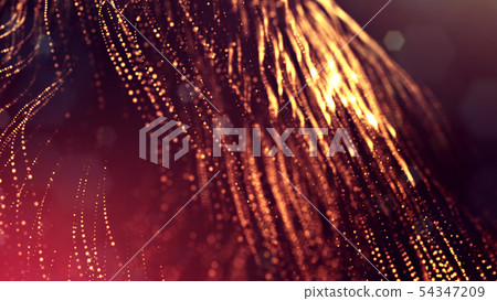 Glow particles are in air as science fiction of microcosm or macro world or sci-fi. 3d rendering of Glow particles are in air as science fiction of microcosm or macro world or sci-fi. 3d rendering of 54347209