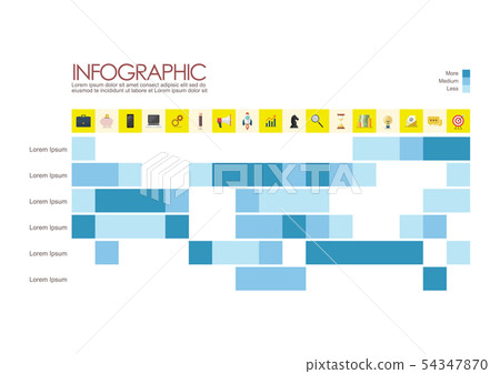 Modern square infographic 54347870