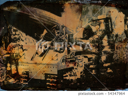 steampunkers on the moon, dark side - vintage steampunkers on the moon, dark side - vintage 54347964