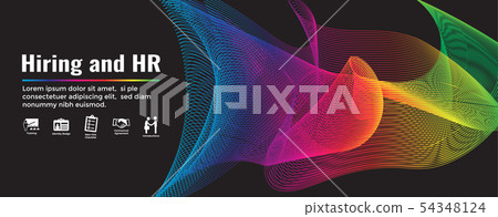 HR and Hiring Process icon set & Web Header Banner HR and Hiring Process icon set & Web Header Banner 54348124