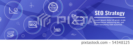 SEO Strategy - Search engine optimization concept 54348125