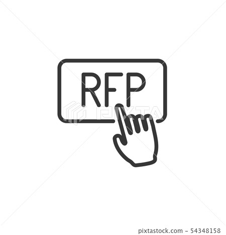 RFP Icon - request for proposal concept or idea 54348158