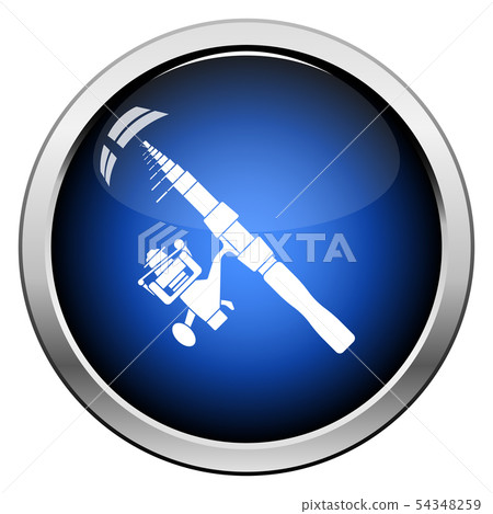 Icon Of Curved Fishing Tackle Icon Of Curved Fishing Tackle 54348259