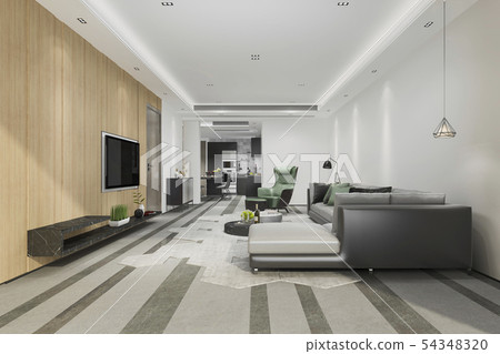 modern dining room and living room luxury decor modern dining room and living room luxury decor 54348320