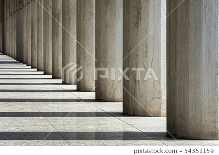 Row of Marble columns Row of Marble columns 54351159