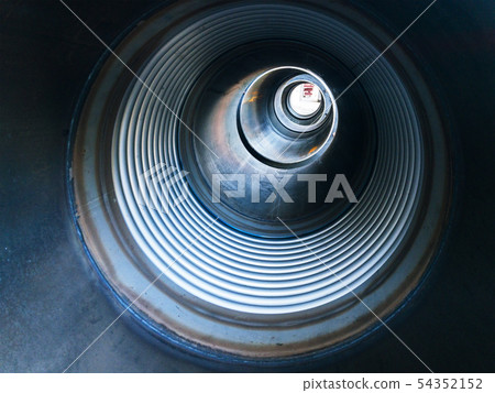 Metal pipe Inside view 54352152
