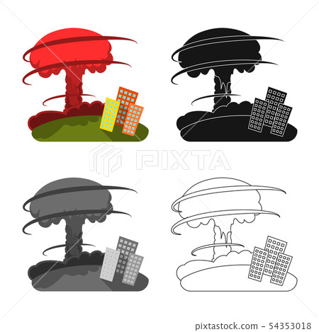 Vector design of weather and distress icon. Set of weather and crash vector icon for stock. 54353018