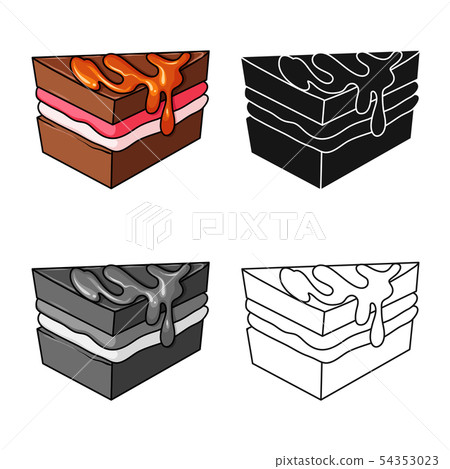 Vector illustration of confectionery and culinary logo. Collection of confectionery and product 54353023