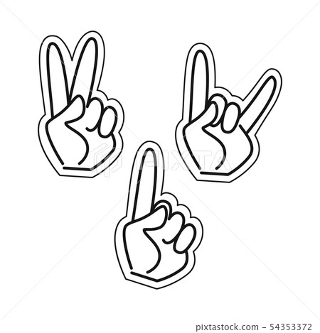 Vector design of accessory and style sign. Collection of accessory and distinctive stock vector Vector design of accessory and style sign. Collection of accessory and distinctive stock vector 54353372