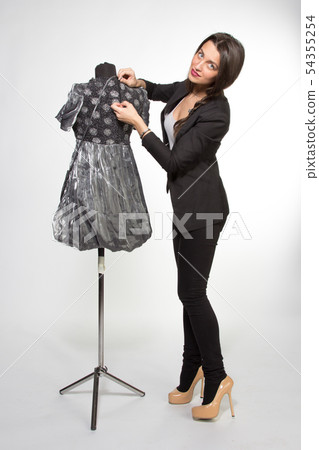 Woman with mannequin Woman with mannequin 54355254