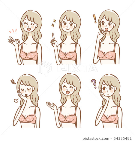 內衣女人上半身設置 內衣女人上半身設置 54355491