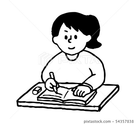 Women to study (simple) - Stock Illustration [54357838] - PIXTA