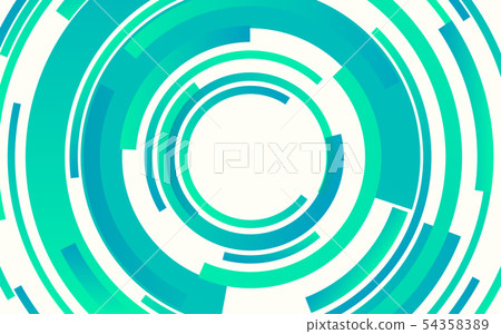abstract technology green circles on white color 54358389