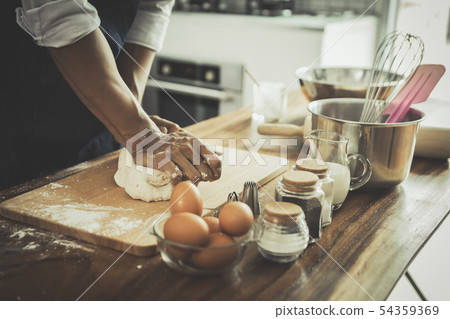 happy family in kitchen happy family in kitchen 54359369