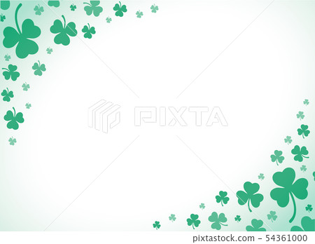 cute green clover leaf background cute green clover leaf background 54361000