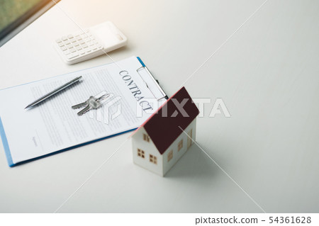 Home contract concept. Home contract concept. 54361628