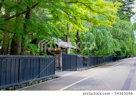 Fresh green corner samurai residence street 54363086