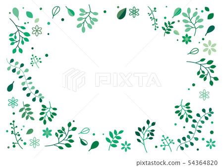 斯堪的納維亞風格植物框架5（綠色基地） 54364820