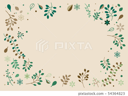 斯堪的納維亞風格植物框架2（棕色基地） 54364823