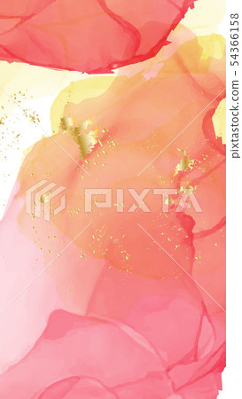 Vector watercolor repetition liquid flow in red 54366158