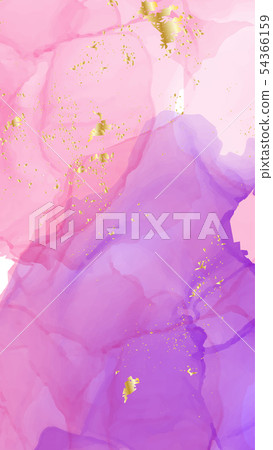 Vector watercolor repetition liquid flow in pink 54366159