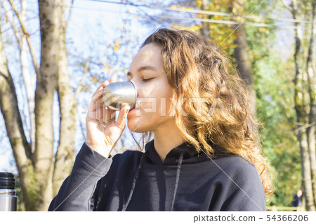 Sports woman drinking water Sports woman drinking water 54366206