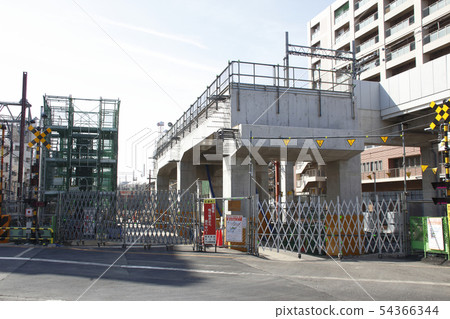 In front of Takenotsuka station under construction (February 2019) In front of Takenotsuka station under construction (February 2019) 54366344