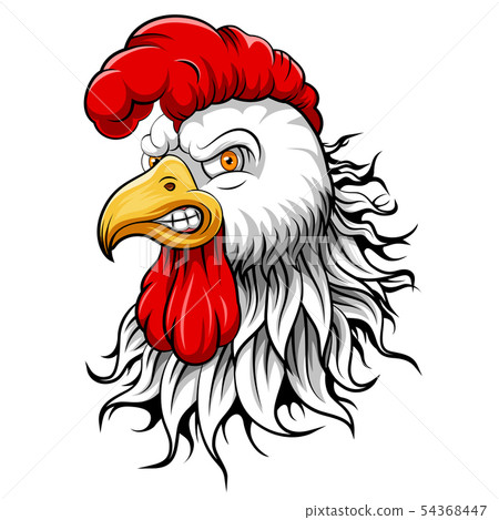 Mascot Head of an Rooster 54368447