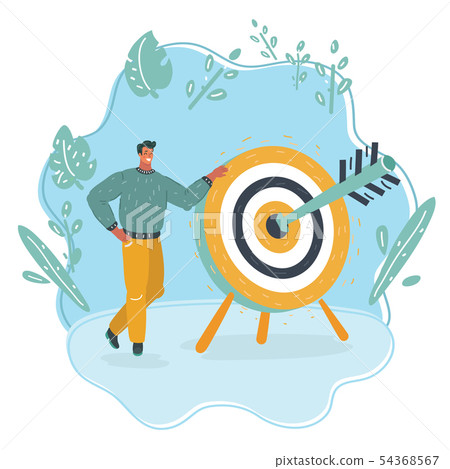 Business achievement, success concept. 54368567