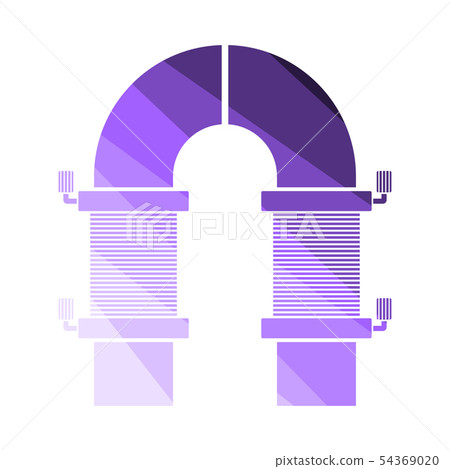Electric Magnet Icon Electric Magnet Icon 54369020